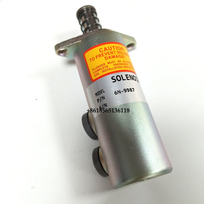 Fuel Shut Off Solenoid Valve 6N-9987 24V For  3208 E3208 Engines