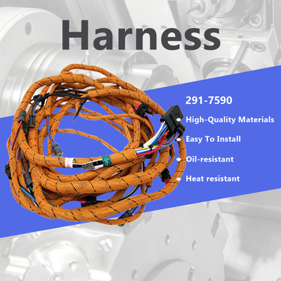 Excavator Diagnostic Cable Engine C6.4 Comprehensive Test Wiring Harness For Caterpillar E320C E320D Injector Harness