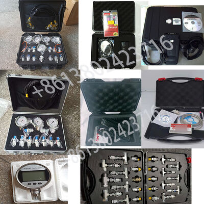Universal Digital Hydraulic Gauges Excavator Hydraulic Test 2 Gauge Kit 0-60Mpa Pressure Gauge
